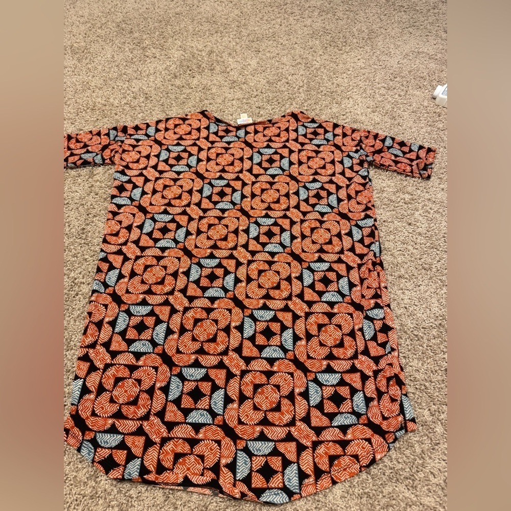 Lularoe NWT Irma boxy oversized high low tunic top Sx XXS - Picture 7 of 8
